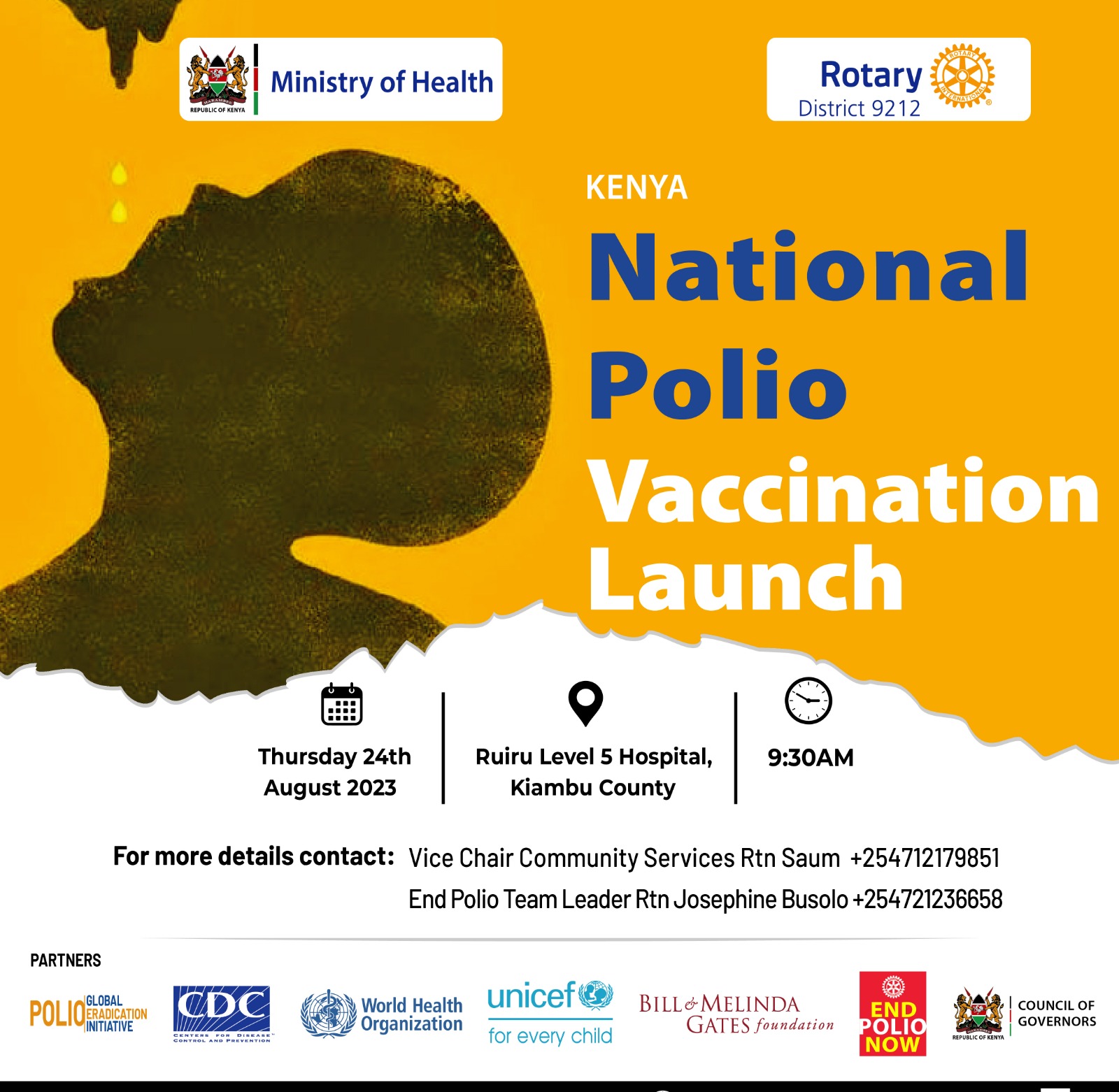 Kenya National Polio Vaccination Launch
