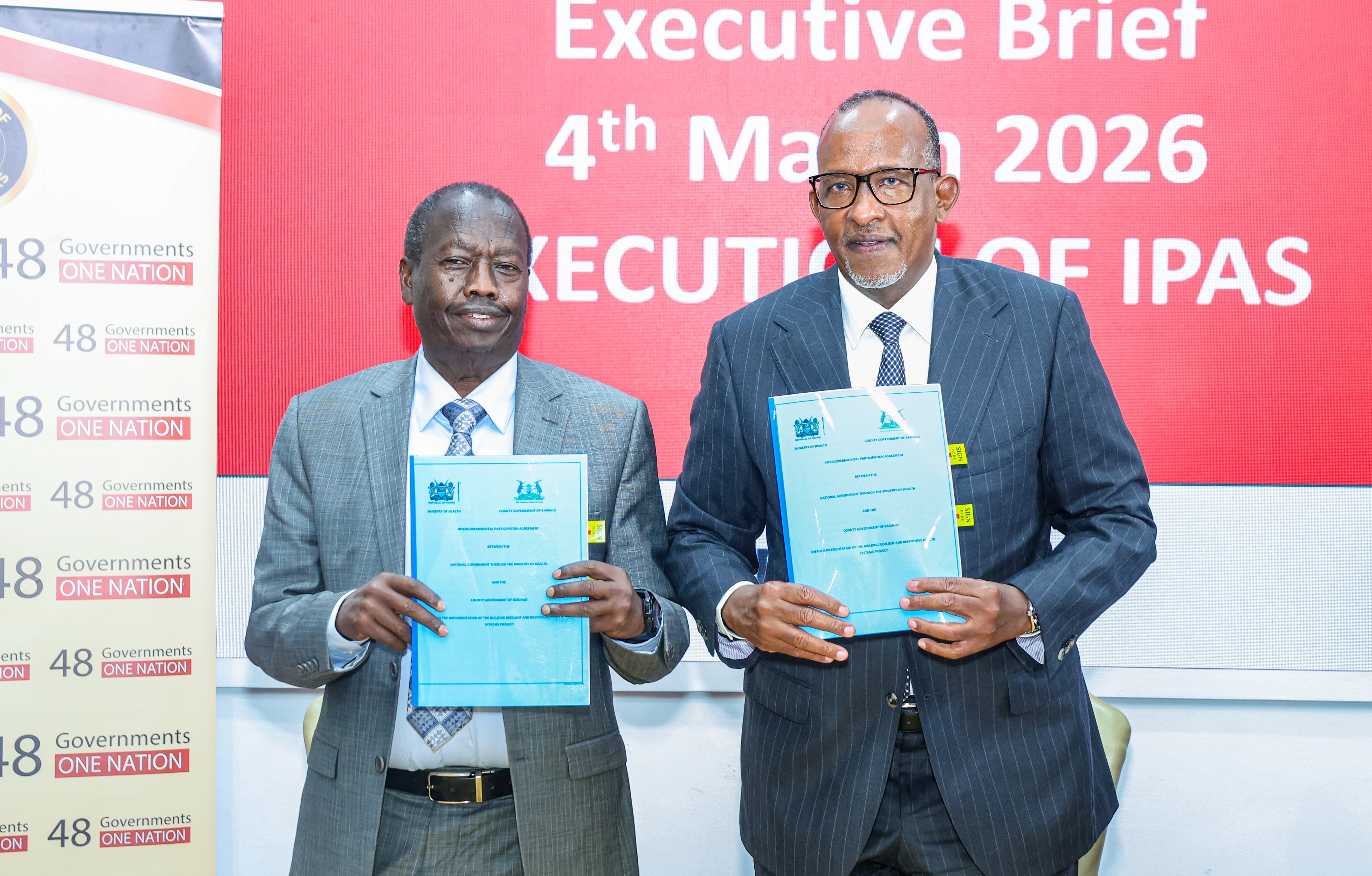 CS Duale Presides Over Signing of BREHS Intergovernmental Agreements to Strengthen Primary Healthcare