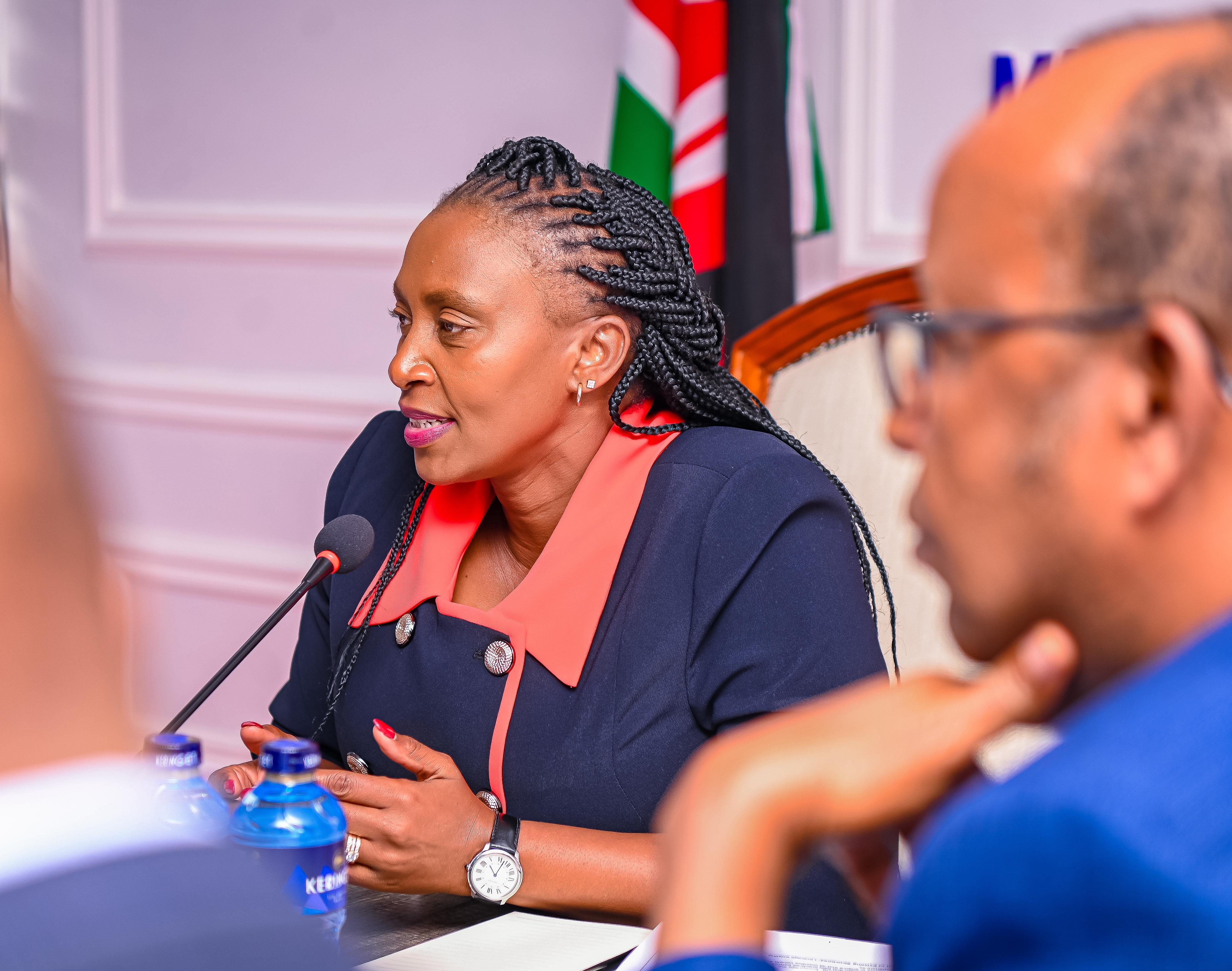 PS Mary Muthoni, Amref Health Africa Review Progress on Primary Health Care, Climate & Disease Control Collaboration