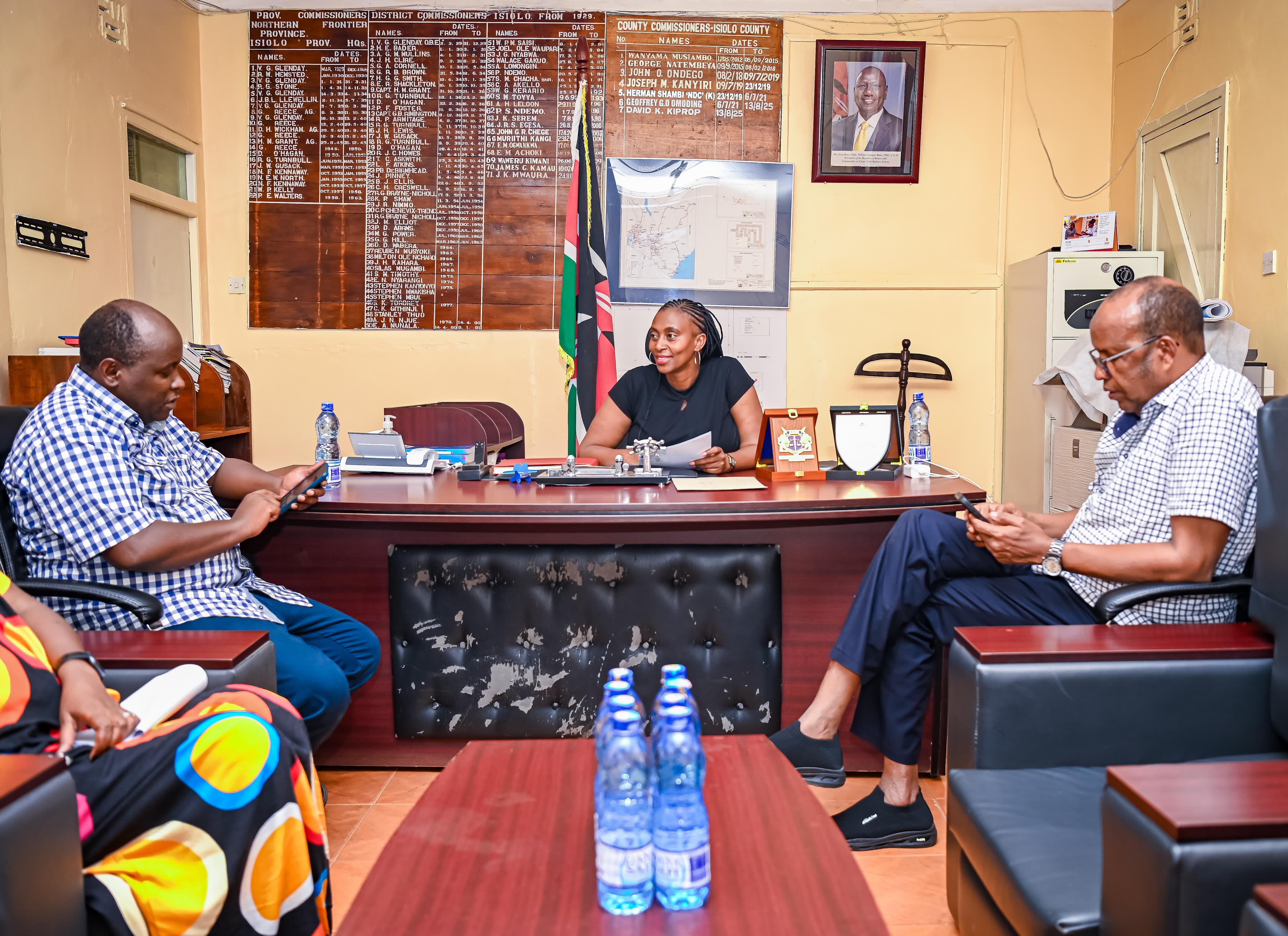 PS Mary Muthoni Meets Isiolo County Commissioner’s Office to Strengthen National–County Collaboration on Public Health Delivery