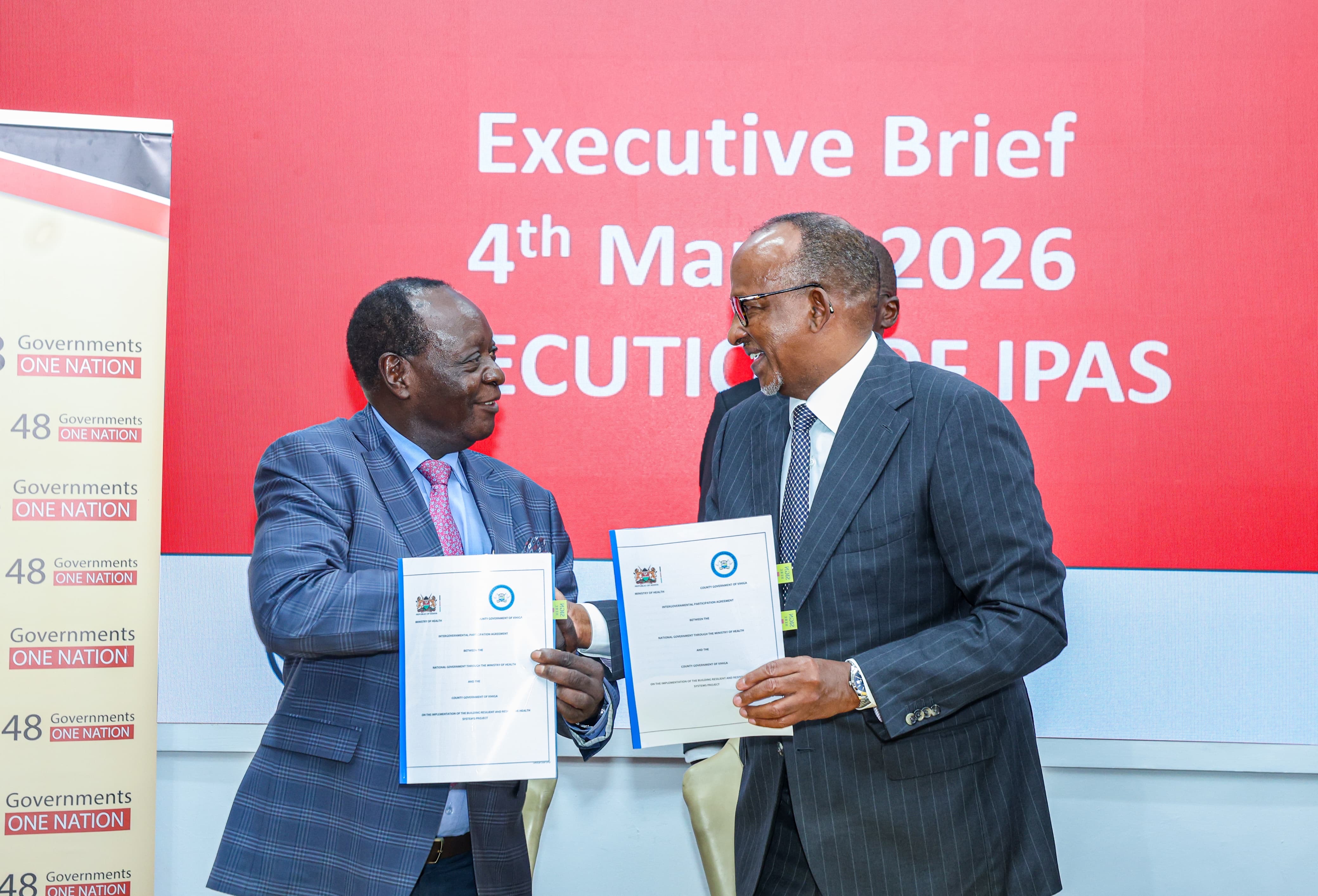 CS Duale Presides Over Signing of BREHS Intergovernmental Agreements to Strengthen Primary Healthcare