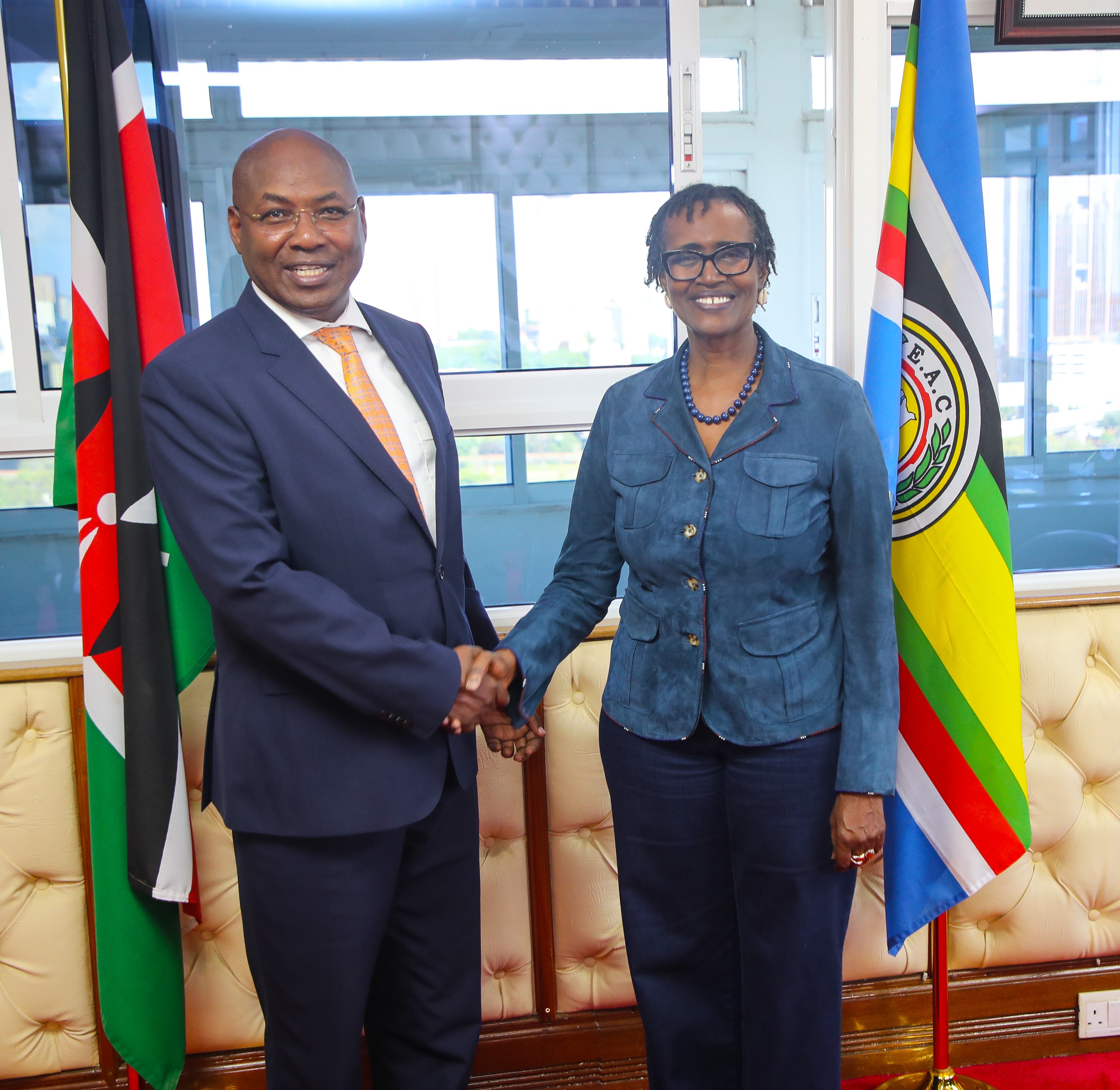 Principal Secretary for the State Department of Medical Services Mr. Harry Kimtai Receives Courtesy Call from Winnie Byanyima, Executive Director, UNAIDS