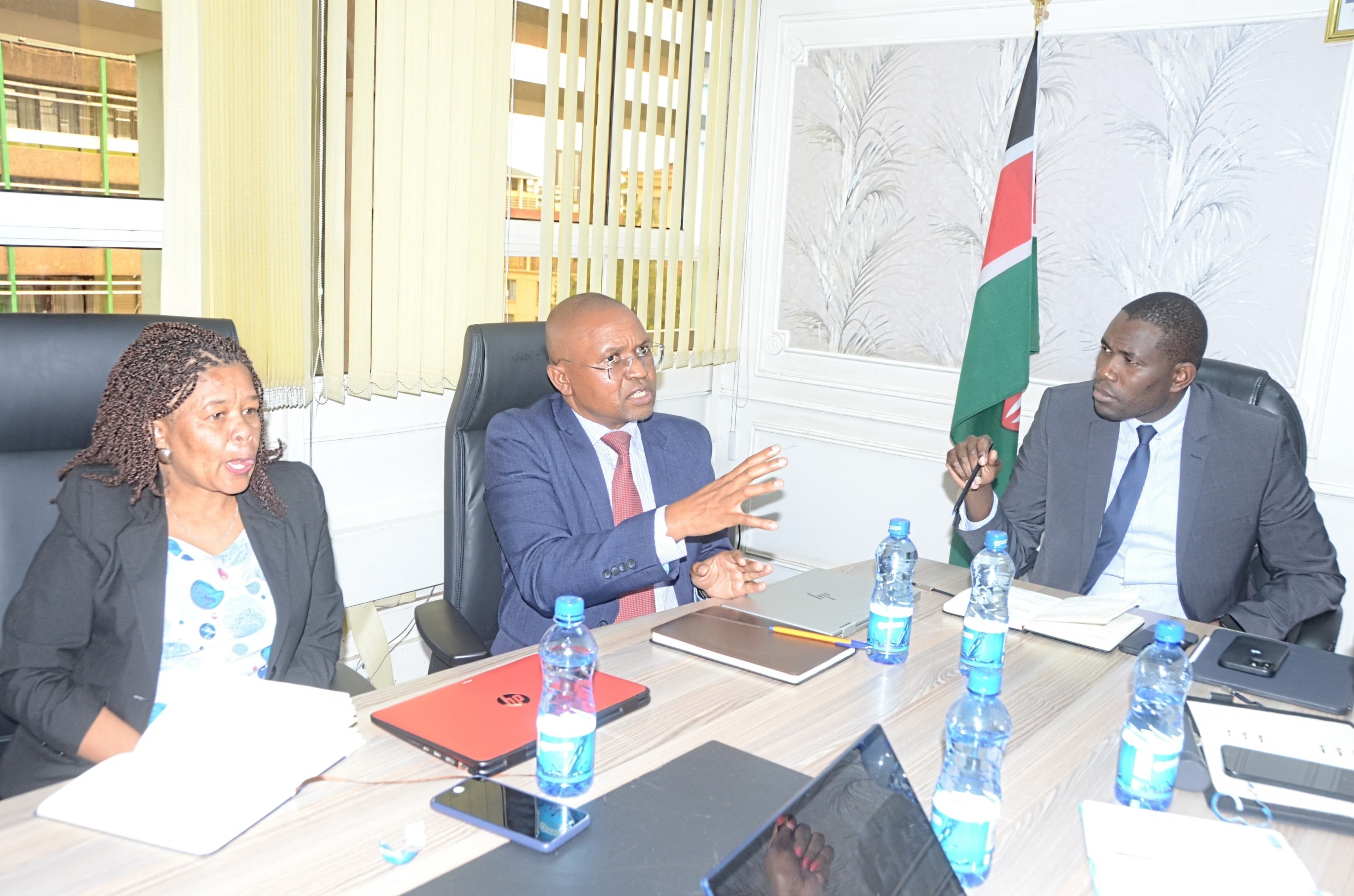 Dr. Ouma Oluga Meets Social Health Authority Team on Advancing Universal Health Coverage