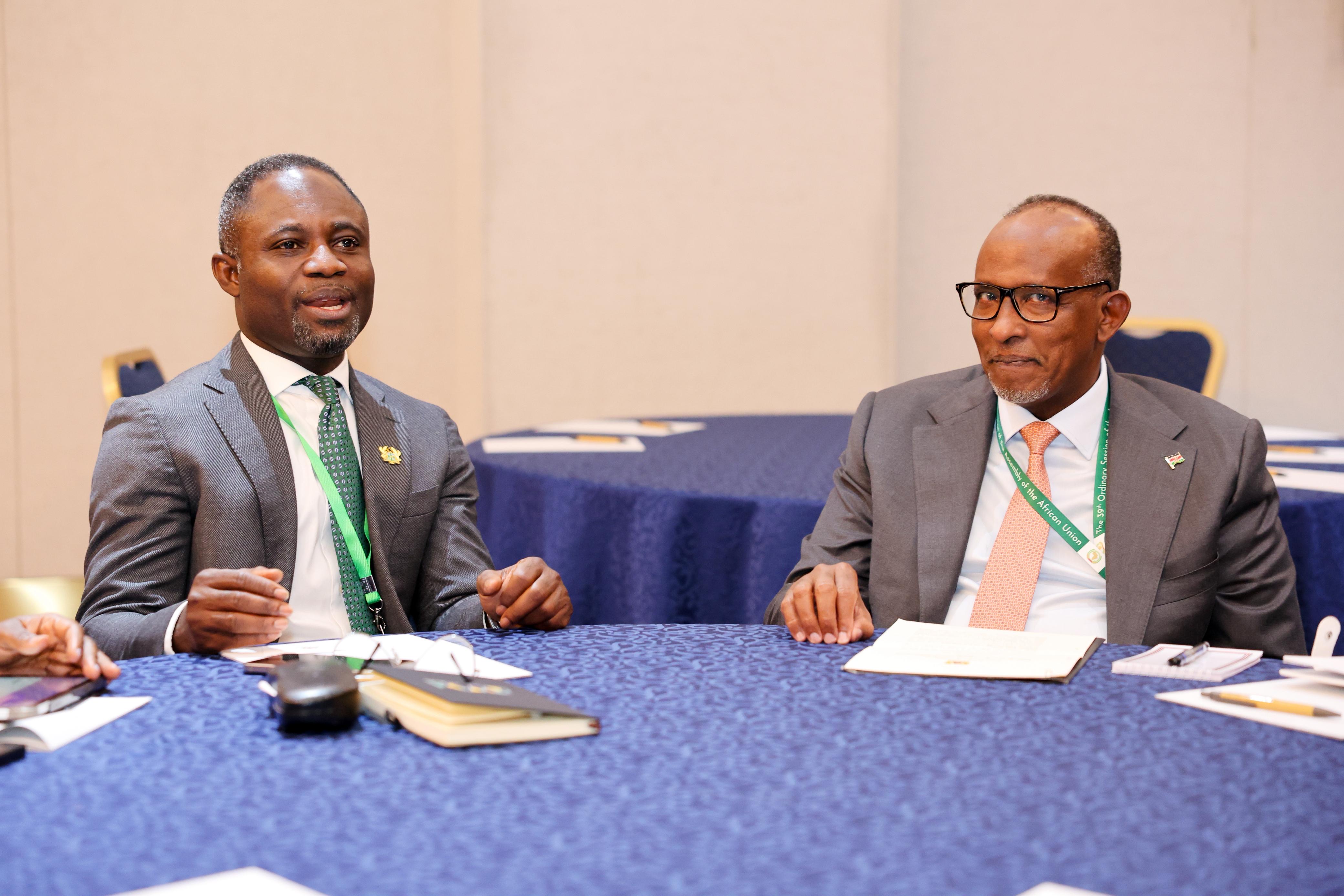 Kenya and Ghana Strengthen UHC Partnership at AU Bilateral Meeting