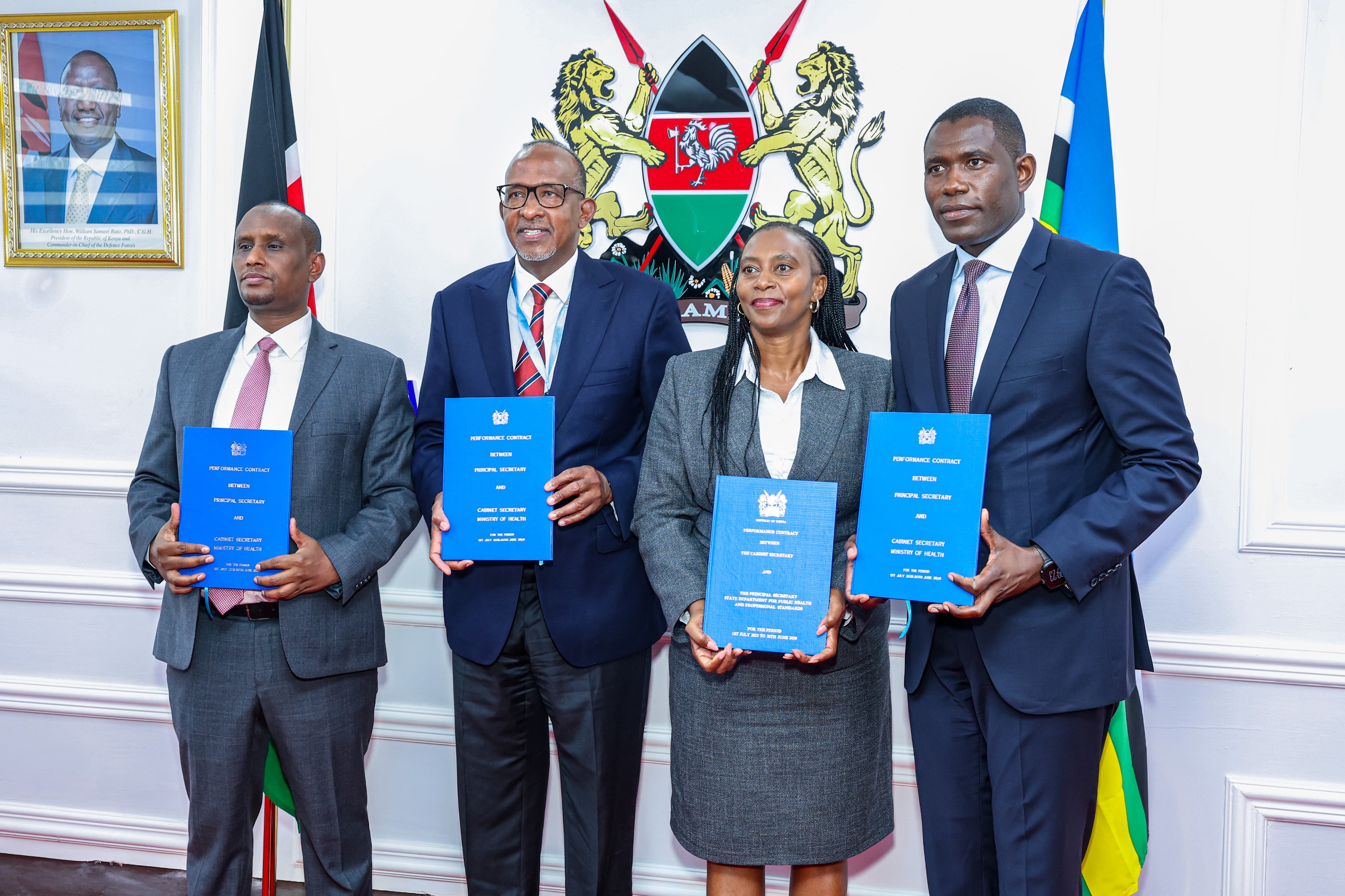 CS Aden Duale Presides Over Signing of Ministry of Health Performance Contracts for FY 2025/2026