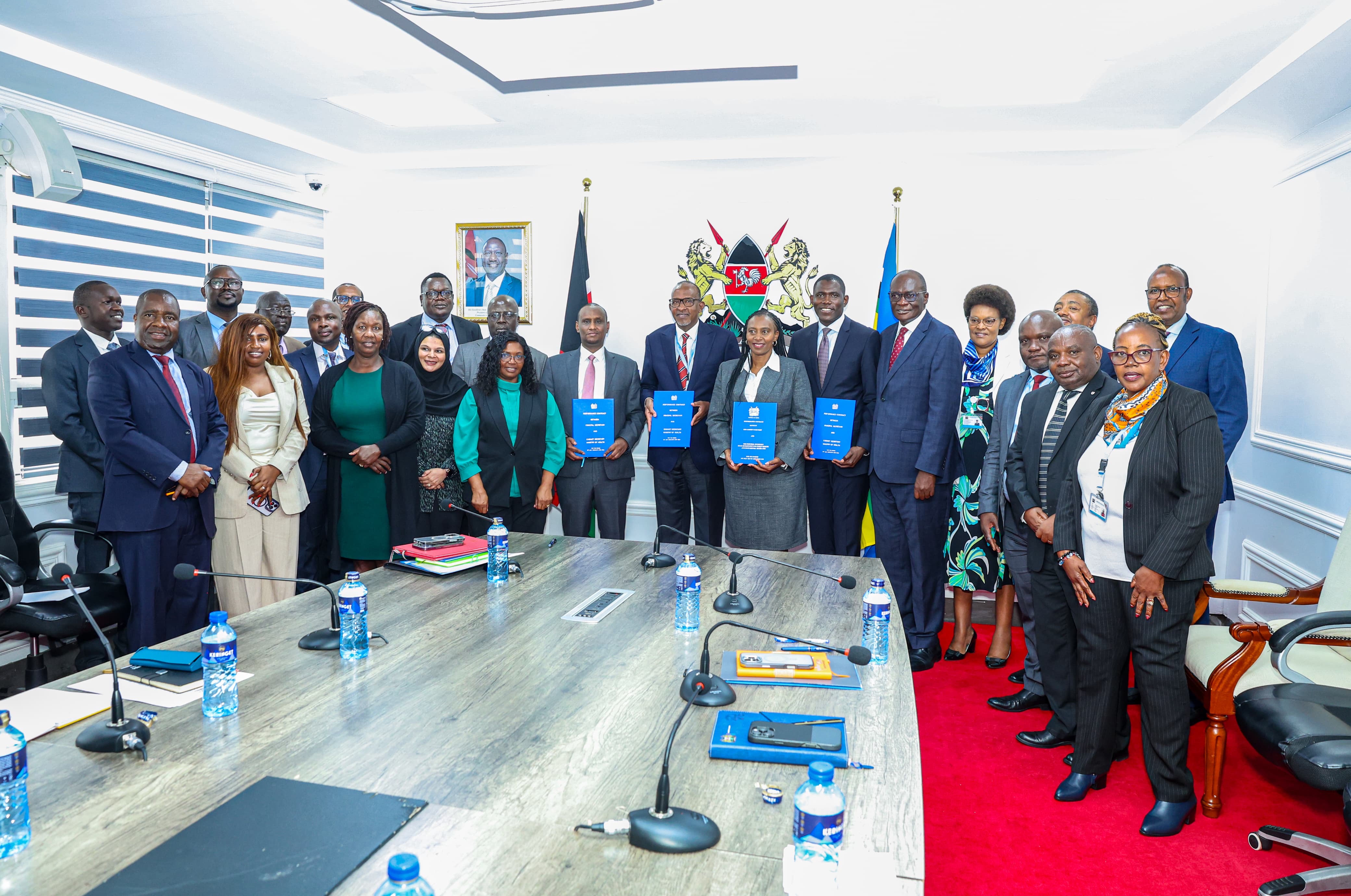 CS Aden Duale Presides Over Signing of Ministry of Health Performance Contracts for FY 2025/2026