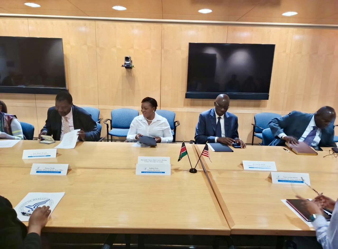 Kenyan Health Cabinet Secretary Nakhumicha Meets with US Department of Health and Human Services to Strengthen Health Collaboration