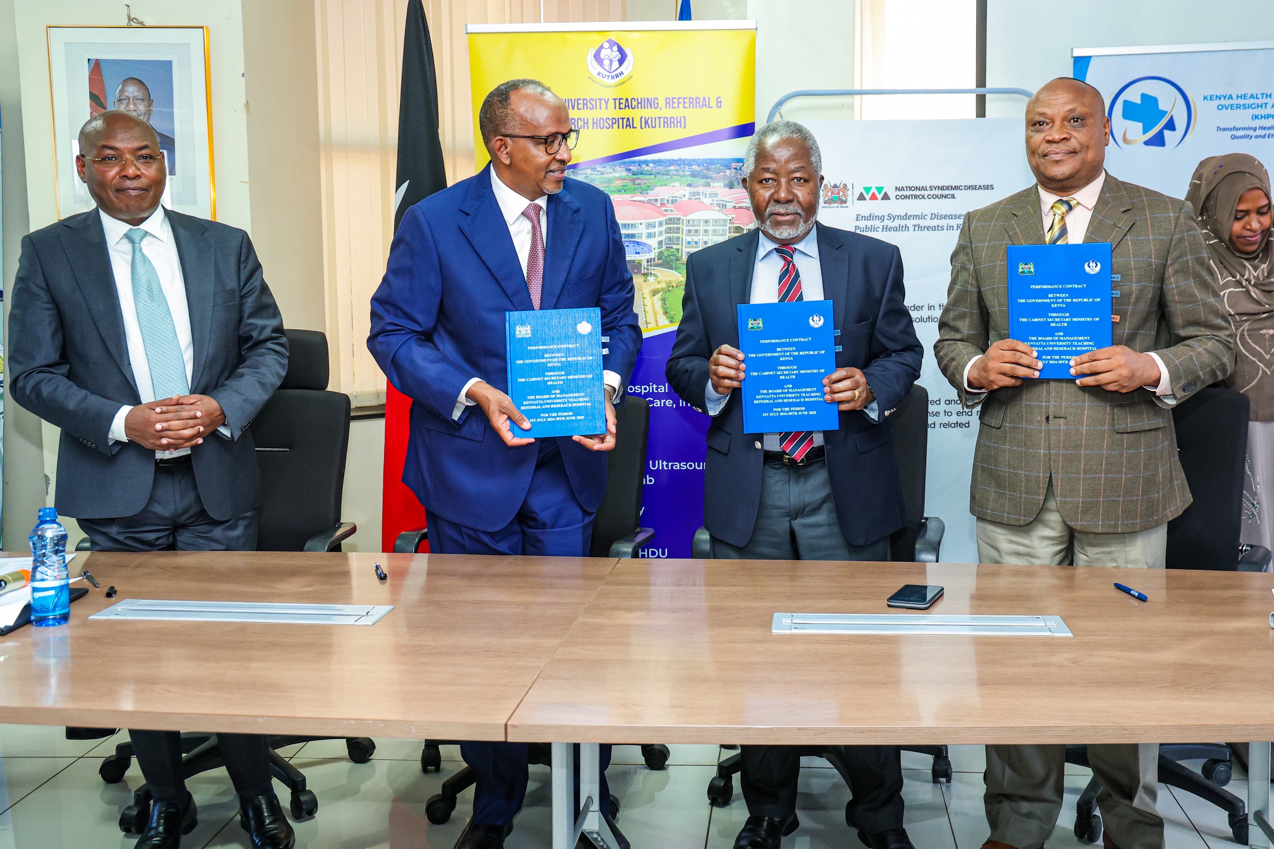 Health Cabinet Secretary Hon. Aden Duale Presides Over Performance Contract Signing Ceremony for FY 2024/2025