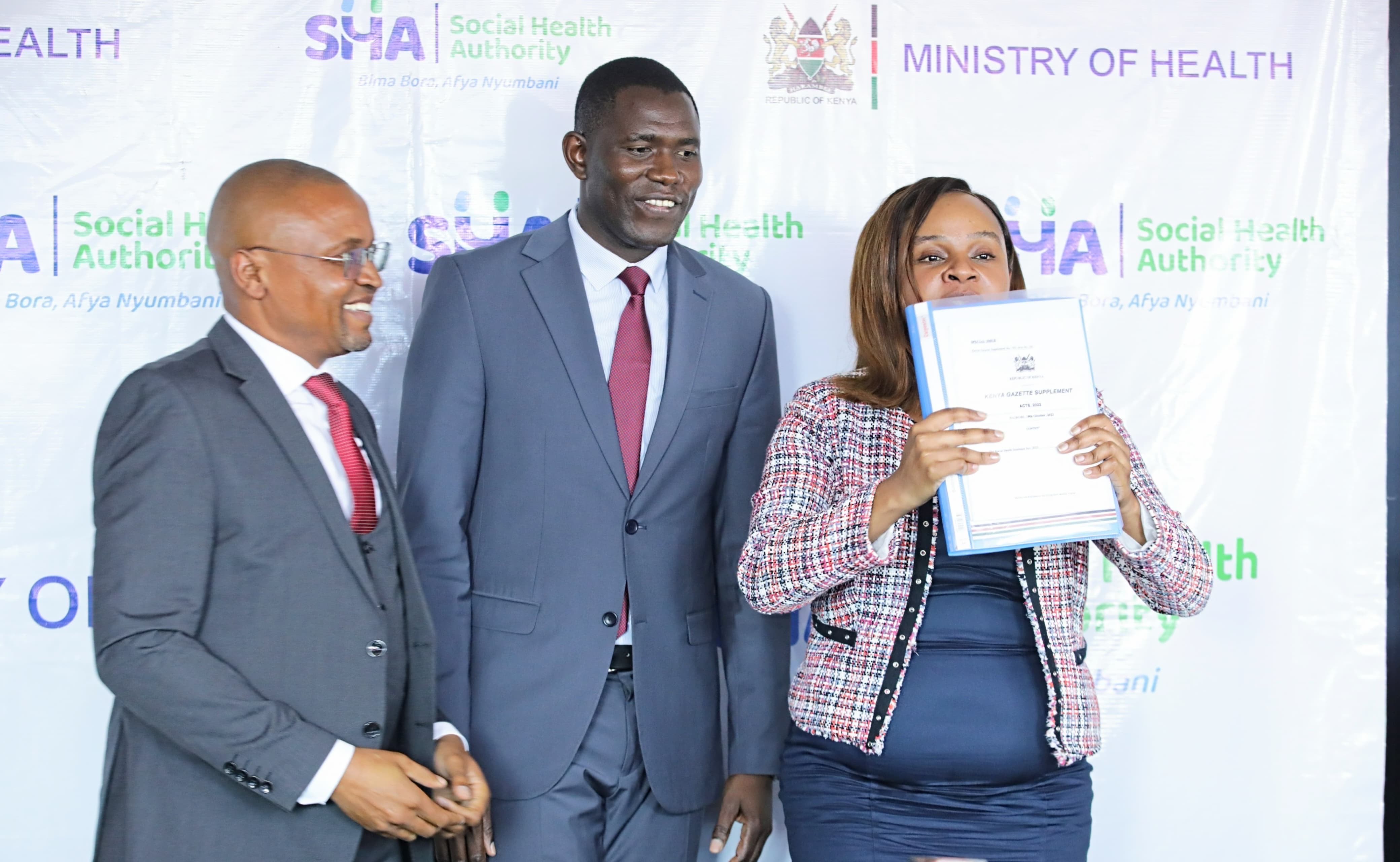 Dr. Mercy Mwangangi Takes Office as SHA CEO, PS Dr. Ouma Oluga Calls for Excellence in Service Delivery