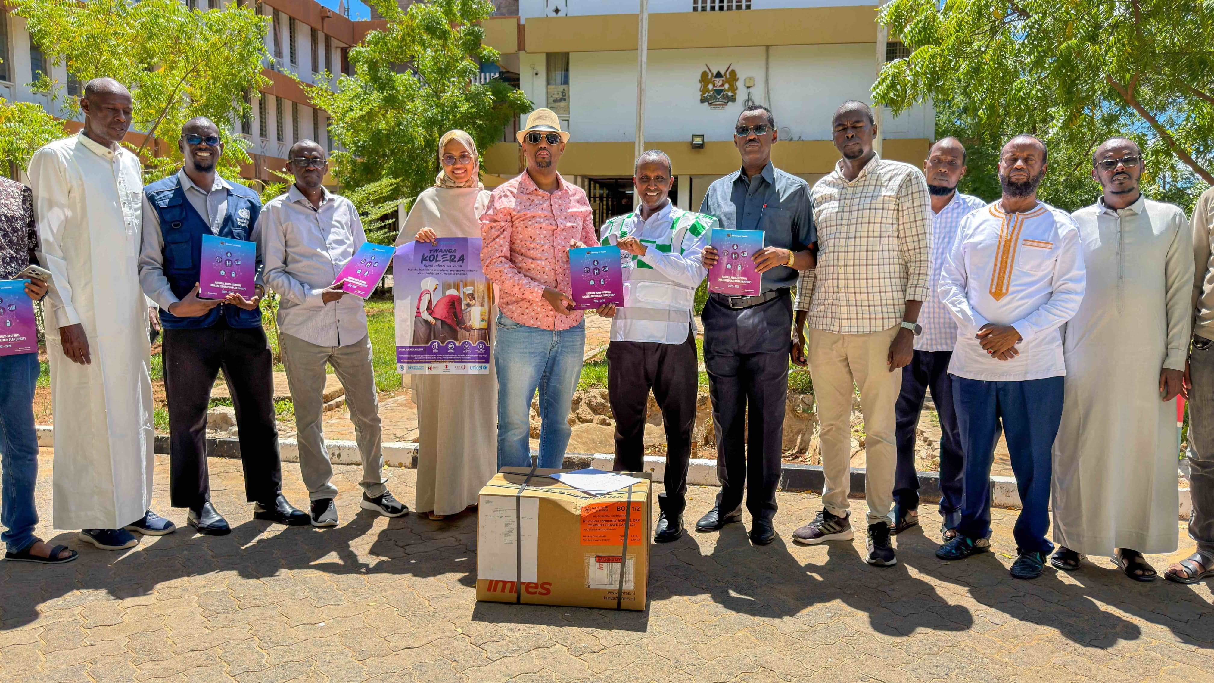 Garissa strengthens cholera response with WHO-supported supplies handover