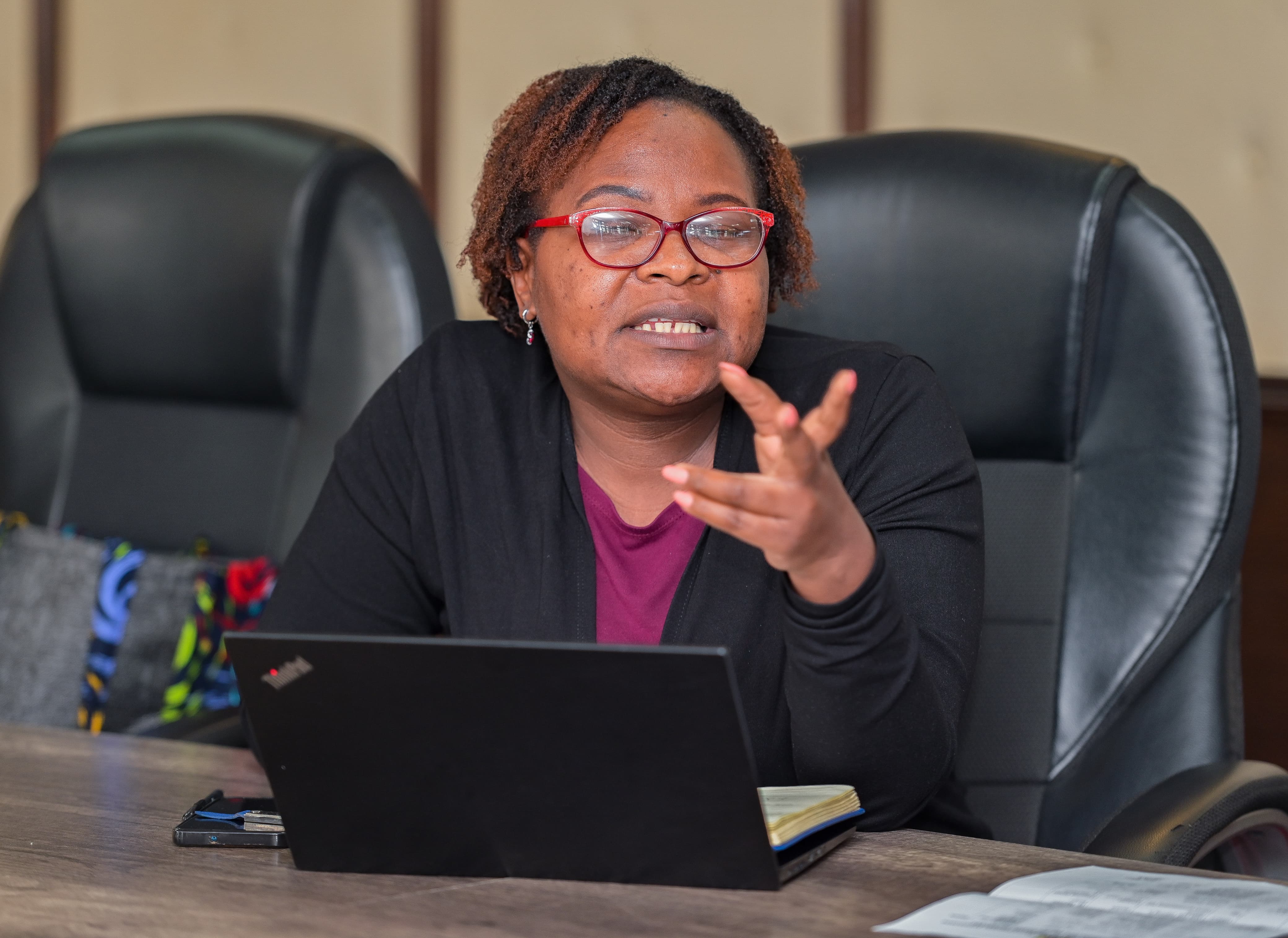 Mary Muthoni, met with UNICEF Country Representative, Shaheen Nilofer