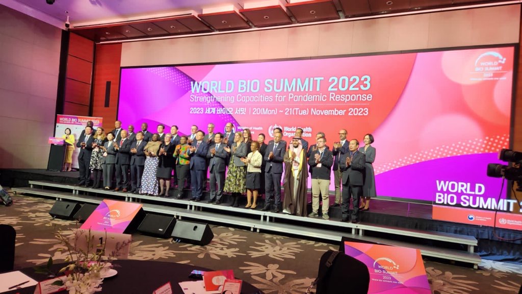 Health Cabinet Secretary Champions Global Health Initiatives at World Bio Summit in Seoul 