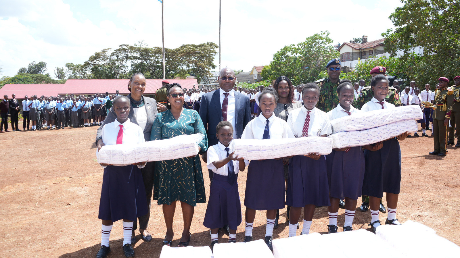 PS Kimtai Commissions Medical Equipment Donated by AMREF at GSU Headquarters