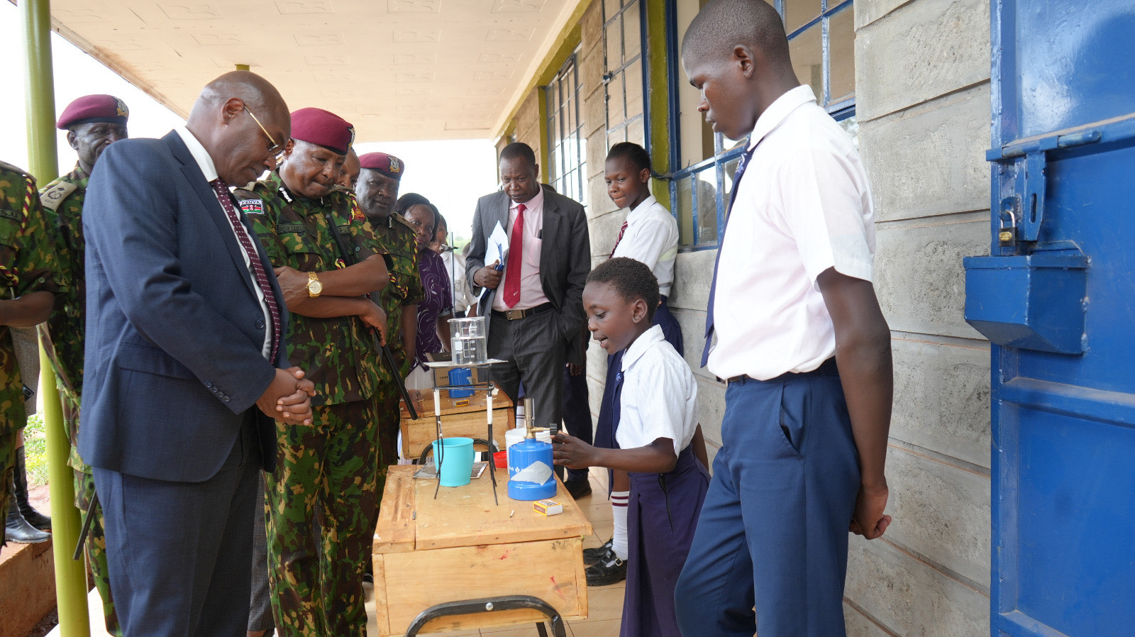 PS Kimtai Commissions Medical Equipment Donated by AMREF at GSU Headquarters