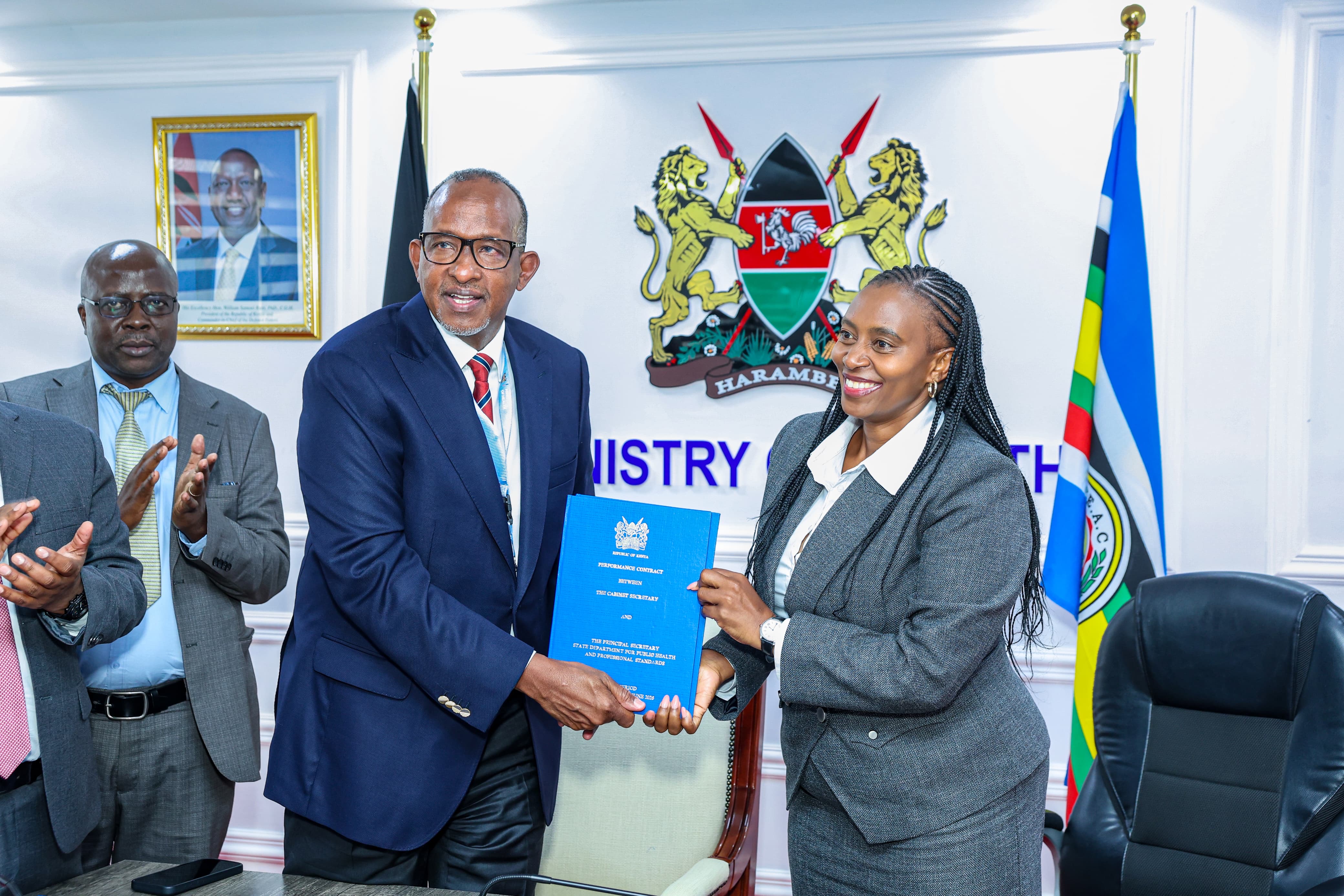 CS Aden Duale Presides Over Signing of Ministry of Health Performance Contracts for FY 2025/2026