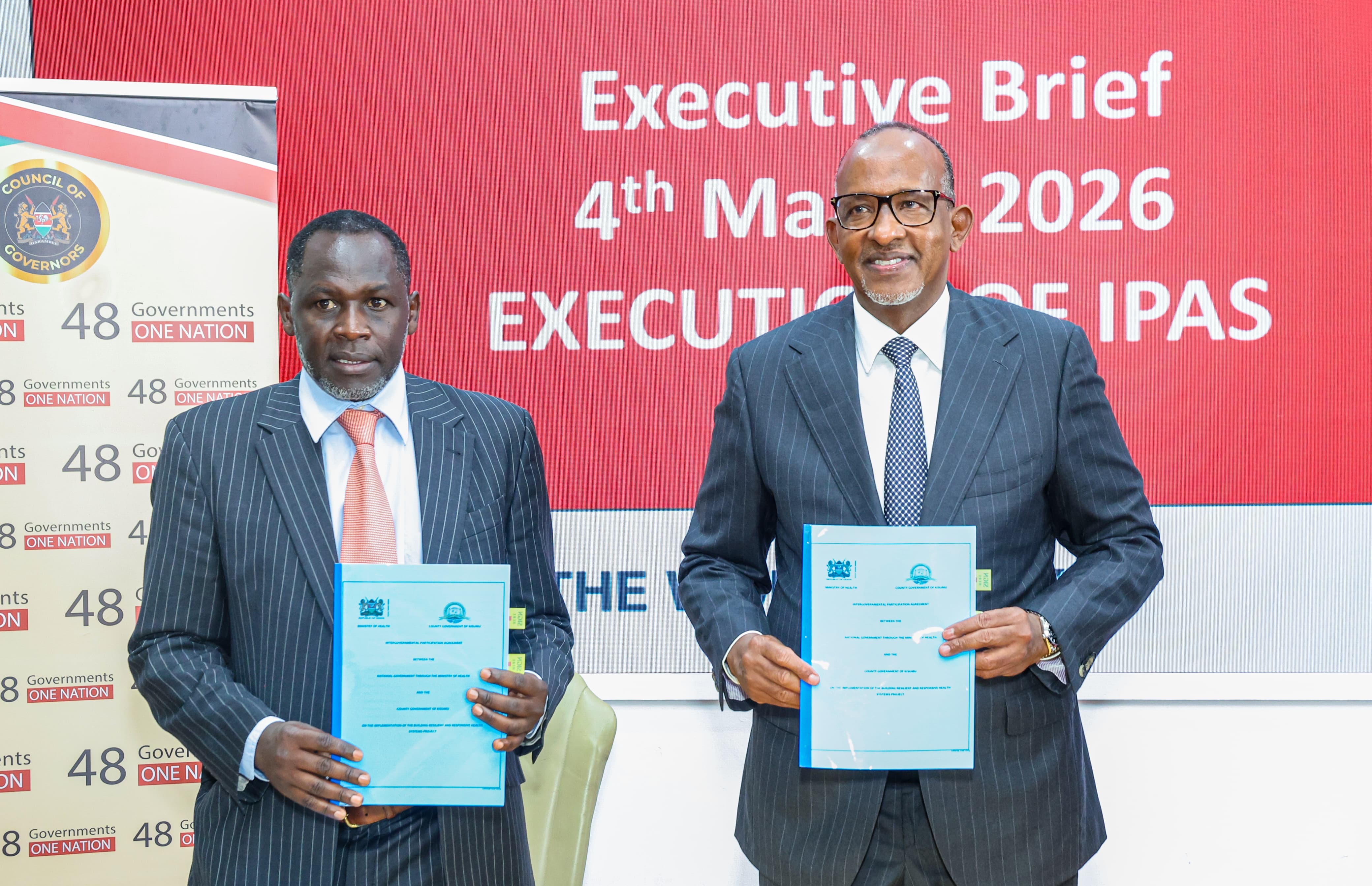 CS Duale Presides Over Signing of BREHS Intergovernmental Agreements to Strengthen Primary Healthcare