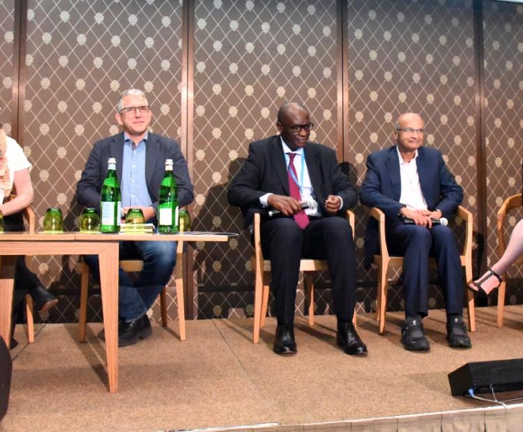 Dr. Patrick Amoth in a panel discussion held at a Side Event of the World Health Assembly (WHA)