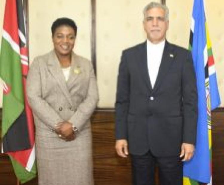 Iranian Ambassador Jafar Barmaki And Kenyan Cabinet Secretary For Health Discuss Potential Collaboration For Improving Health Sector