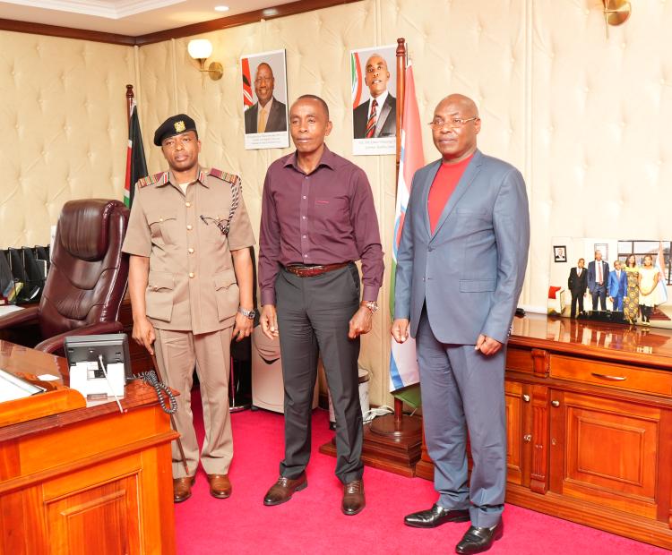 Principal Secretary Harry Kimtai's Official Visit to Kiambu Governor on World Oral Health Day