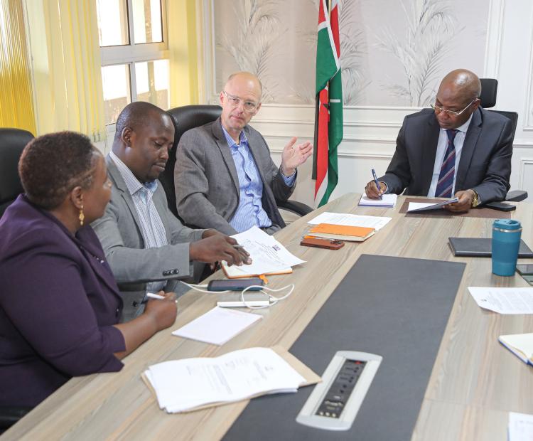 Principal Secretary for Medical Services, Mr. Harry Kimtai, Meets with UNFPA to Discuss Supplies Compact