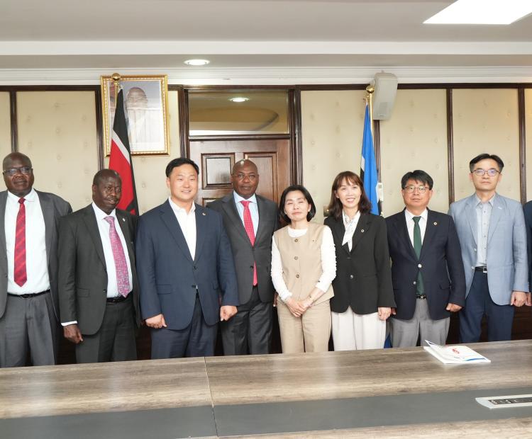 Gyeonggi Province Delegation and Baringo Governor Meet with PS Harry Kimtai to Discuss UHC and Health Collaborations