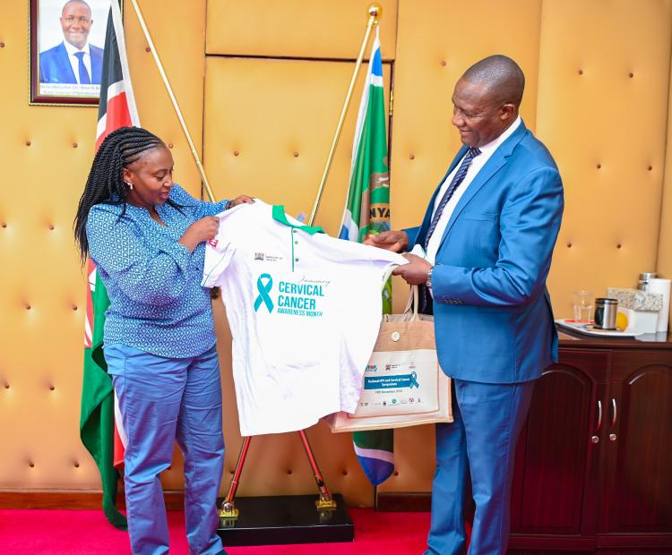 PS Mary Muthoni Leads Commemoration of Cervical Cancer Awareness Month