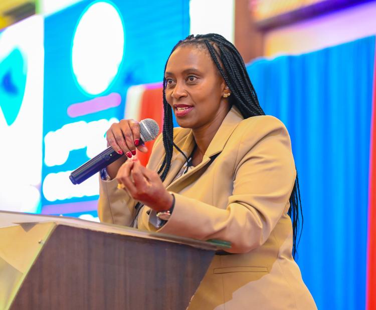 PS Muthoni champions innovative solutions for Health at KEMRI 15th Annual Scientific Conference.