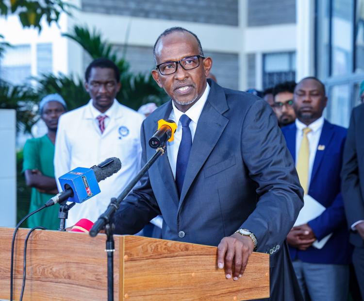 CS Duale Visits KUTRRH to Fast-Track UHC Rollout and Celebrate Nurses’ Contribution to Milestone Surgeries