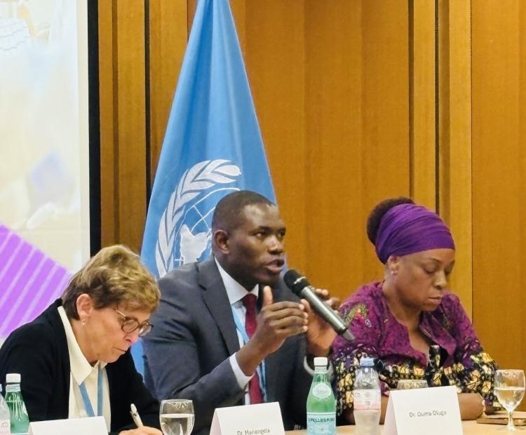 Dr Ouma Oluga Calls for Investment in Local Manufacturing and Global Collaboration at WHA78 Panel