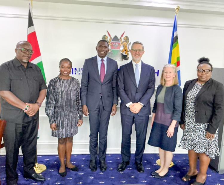 PS Dr Ouma Oluga Meets KEMRI–Wellcome Trust Team to Deepen Health Research Collaboration