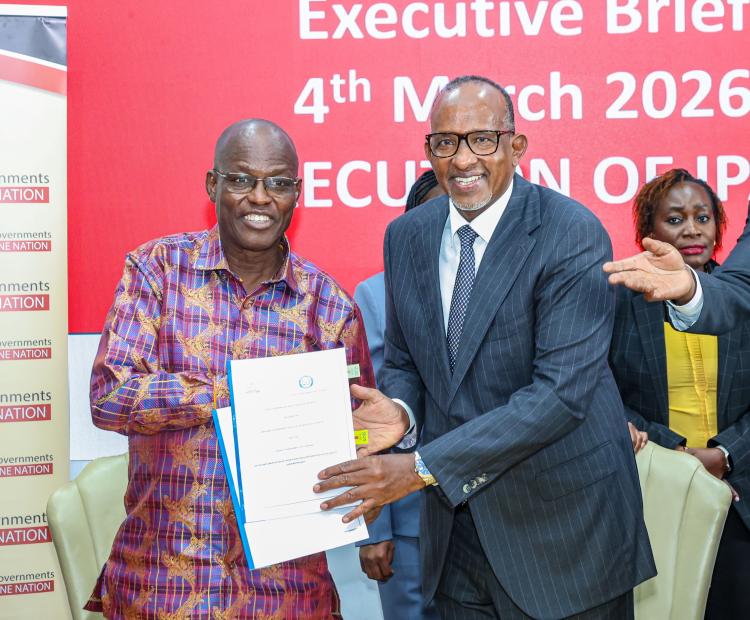 CS Duale Presides Over Signing of BREHS Intergovernmental Agreements to Strengthen Primary Healthcare